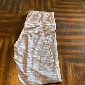 Athletic blue/sliver leggings